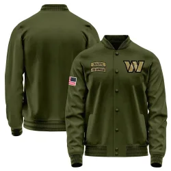 Youth Washington Commanders No. Salute to Service Sideline Performance Jacket - Olive